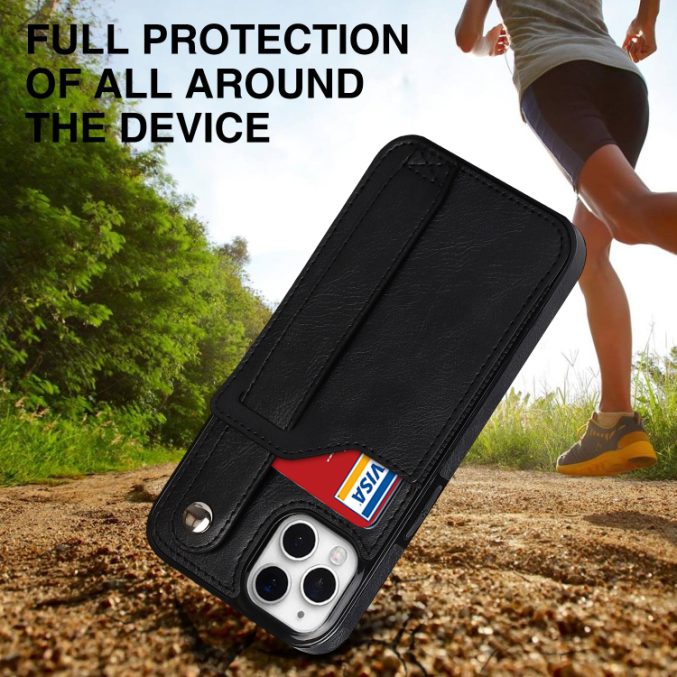 Deksel med kortspor og fingerstrap til iPhone 11 Pro - Bilde 6