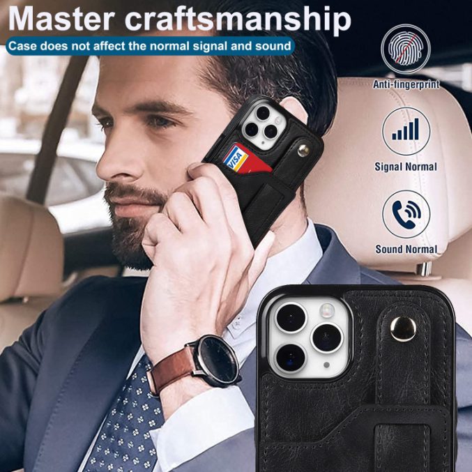 Deksel med kortspor og fingerstrap til iPhone 11 Pro - Bilde 8