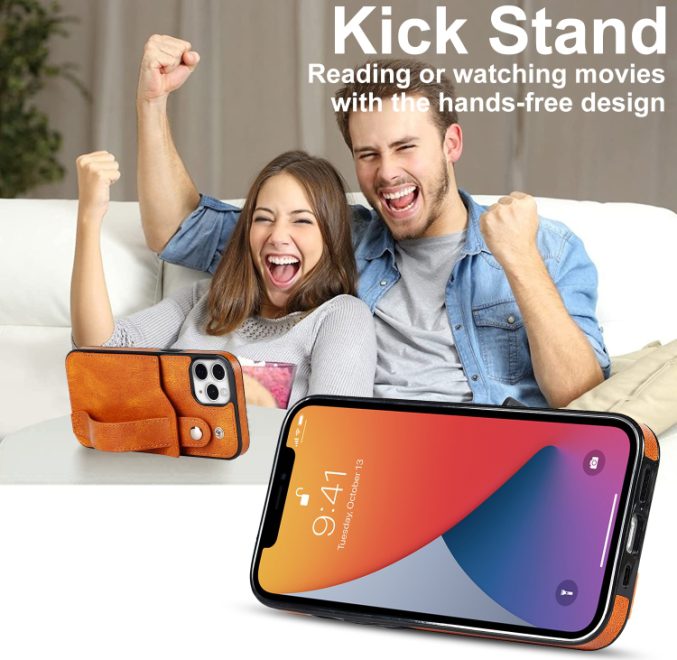 Deksel med kortspor og fingerstrap til iPhone 11 Pro - Bilde 19