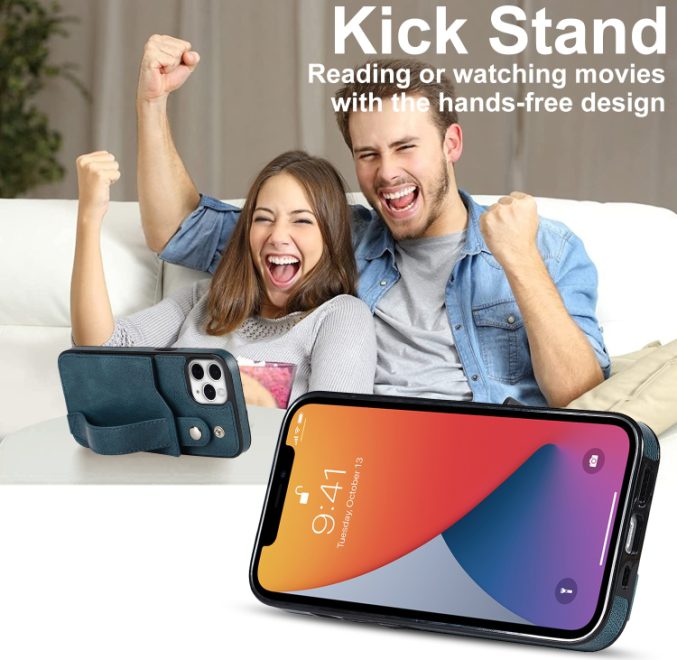 Deksel med kortspor og fingerstrap til iPhone 11 Pro - Bilde 12