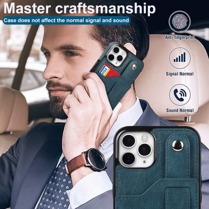 Deksel med kortspor og fingerstrap til iPhone 11 Pro - Bilde 15