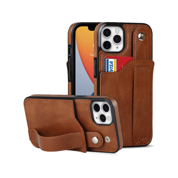 Deksel med kortspor og fingerstrap til iPhone 11 Pro