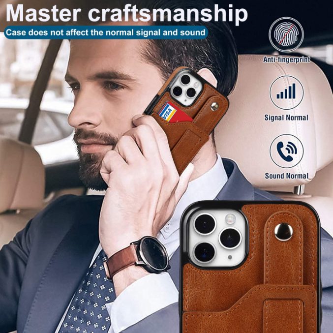 Deksel med kortspor og fingerstrap til iPhone 11 Pro - Bilde 28