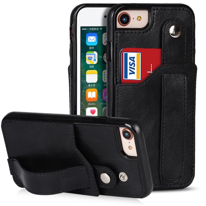 Deksel med kortspor og fingerstrap til iPhone 7 / 8 / SE 2 / SE 3 - Bilde 22