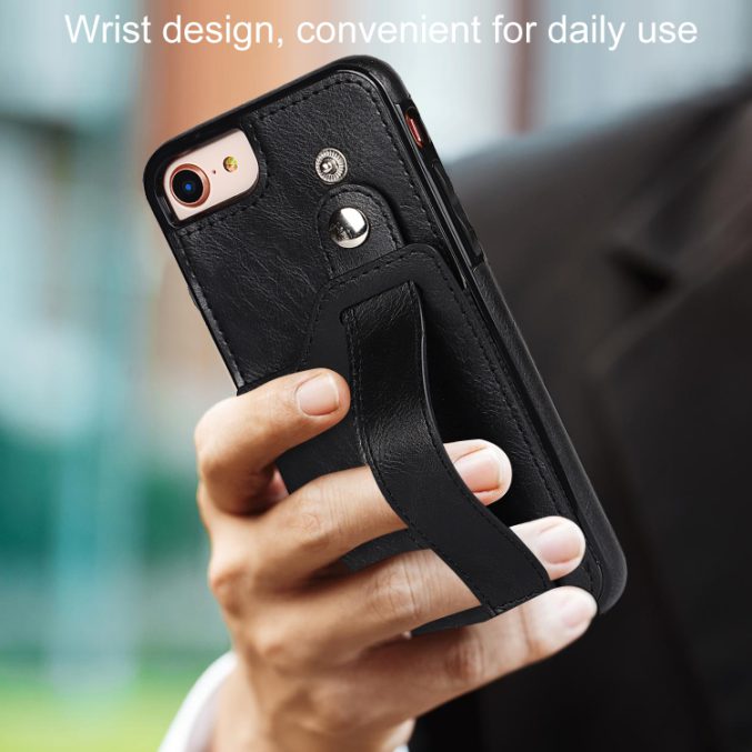 Deksel med kortspor og fingerstrap til iPhone 7 / 8 / SE 2 / SE 3 - Bilde 23