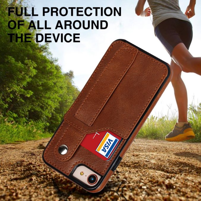 Deksel med kortspor og fingerstrap til iPhone 7 / 8 / SE 2 / SE 3 - Bilde 5