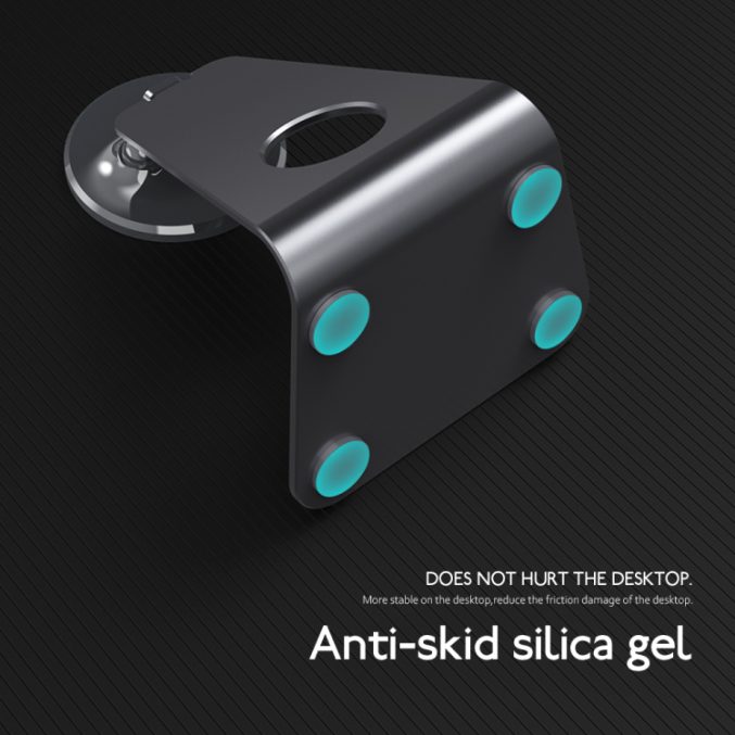 Rund magnetisk bordholder for mobiltelefon