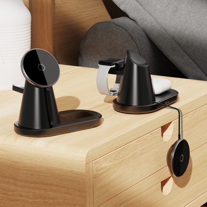3 i 1 Bordlader for iPhone / AirPods / Apple Watch - Bilde 5