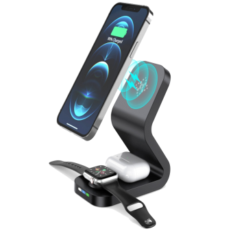 3 i 1 Bordlader for iPhone / AirPods / Apple Watch (B-13)
