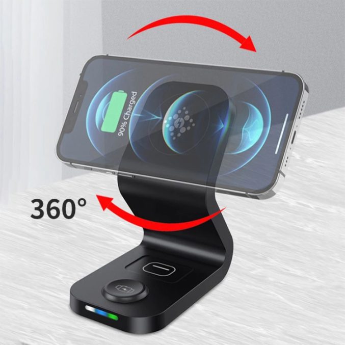 3 i 1 Bordlader for iPhone / AirPods / Apple Watch (B-13)