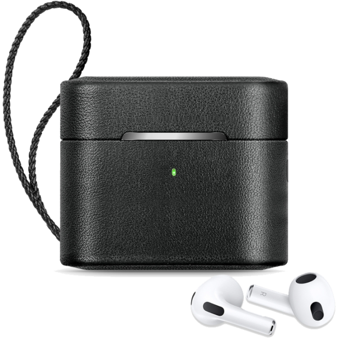 Splittet lær etui for AirPods 3