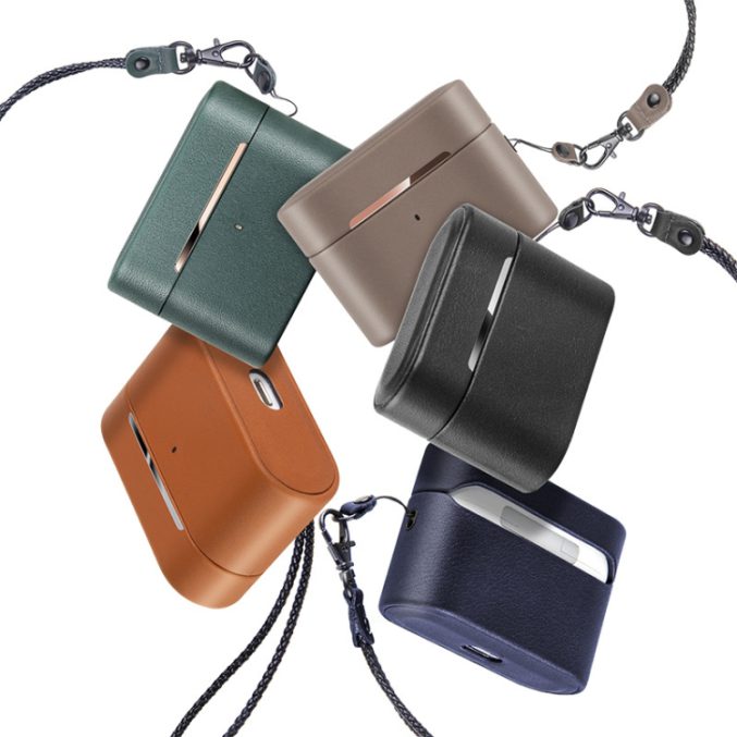 Splittet lær etui for AirPods 3