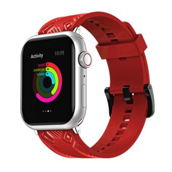 Klokkebånd med karbondetaljer for Apple Watch Ultra 49 / 45 / 44 mm - Rød