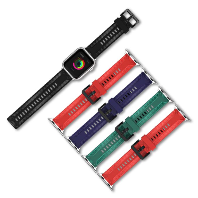 Klokkebånd med karbondetaljer for Apple Watch 41 / 40 / 38 mm - Bilde 2