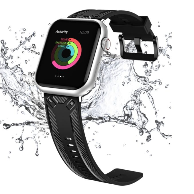 Klokkebånd med karbondetaljer for Apple Watch 41 / 40 / 38 mm - Bilde 5