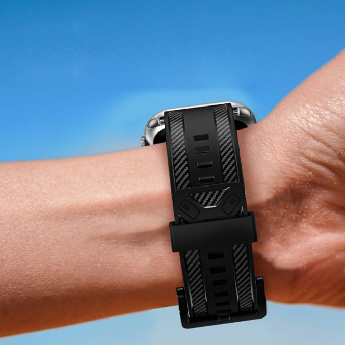 Klokkebånd med karbondetaljer for Apple Watch 41 / 40 / 38 mm - Bilde 3