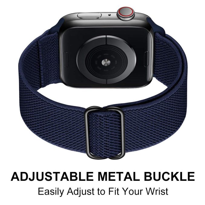 Elastisk nylon klokkereim for Apple Watch 41 / 40 / 38 mm - Bilde 5