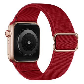 Elastisk nylon klokkereim for Apple Watch Ultra 49 / 45 / 44 mm - Rød