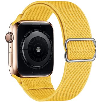 Elastisk nylon klokkereim for Apple Watch Ultra 49 / 45 / 44 mm - Gul