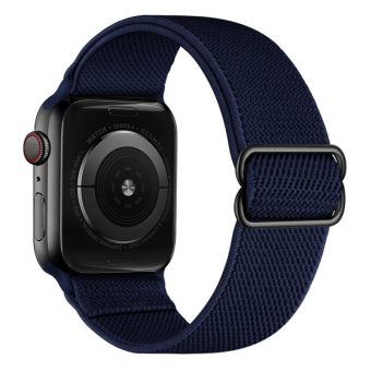 Elastisk nylon klokkereim for Apple Watch Ultra 49 / 45 / 44 mm - Midnattsblå