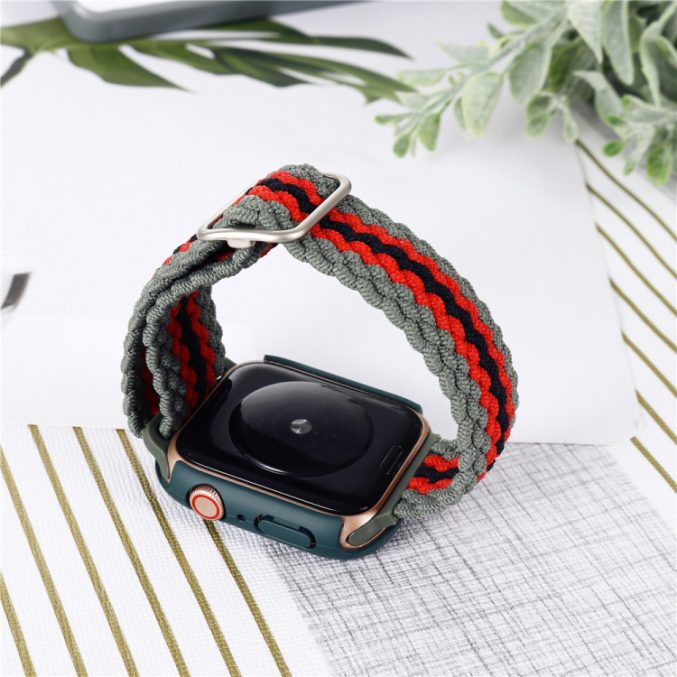 Flettet nylon bånd for Apple Watch 41 / 40 / 38 mm - Bilde 4