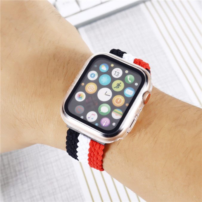 Flettet nylon bånd for Apple Watch 41 / 40 / 38 mm - Bilde 3