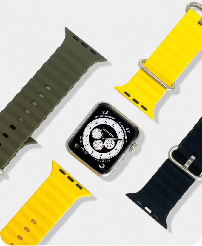 Ocean Silicone klokkereim for Apple Watch 41 / 40 / 38 mm - Bilde 22