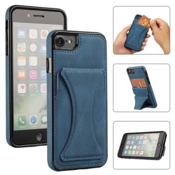 Deksel med bordstøtte for iPhone SE 2022 / 20 / 8 / 7 - Blå