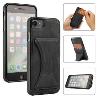 Deksel med bordstøtte for iPhone SE 2022 / 20 / 8 / 7 - Sort