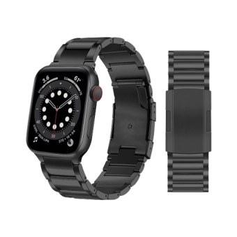 Klokkereim i titanlegering for Apple Watch - Sort