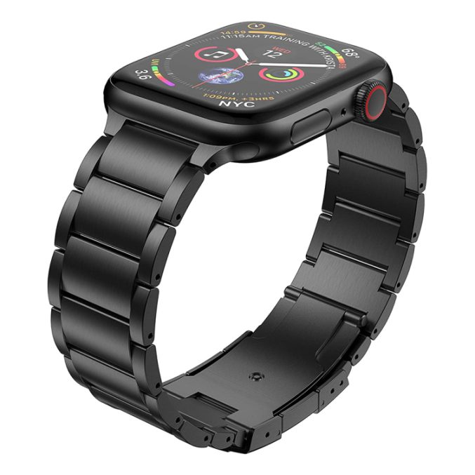 Klokkereim i titanlegering for Apple Watch - Sort