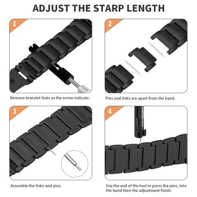 Klokkereim i titanlegering for Apple Watch - Sort