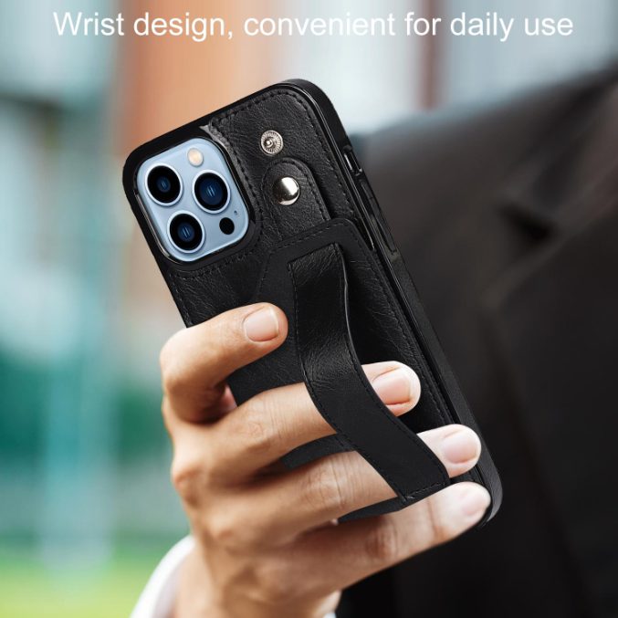 Deksel med kortspor og fingerstrap til iPhone 14 Pro - Bilde 48