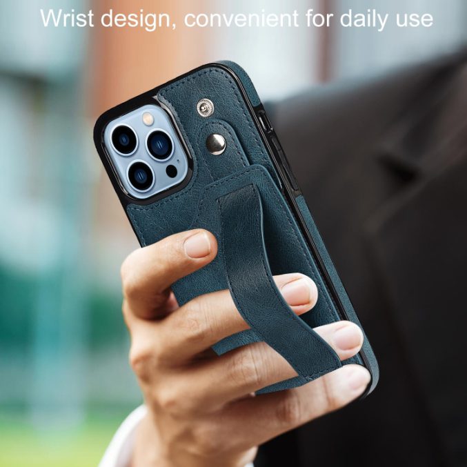 Deksel med kortspor og fingerstrap til iPhone 14 Pro - Bilde 43