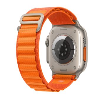 Nylon loop klokkereim for Apple Watch Ultra 49 / 45 / 44 mm - Oransj