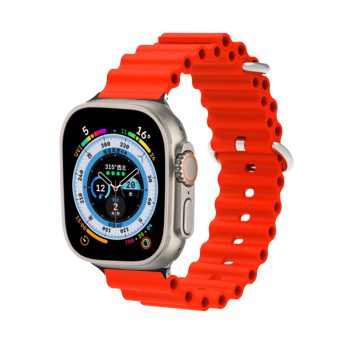 Ocean Silicone klokkereim med metallfeste for Apple Watch