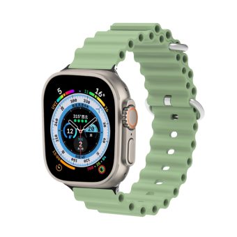 Ocean Silicone klokkereim med metallfeste for Apple Watch