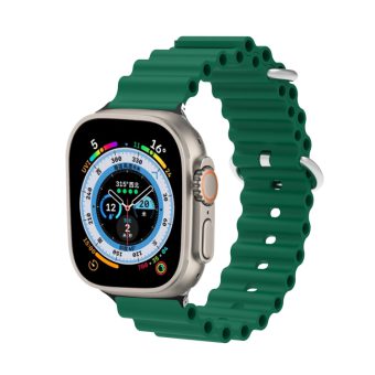 Ocean Silicone klokkereim med metallfeste for Apple Watch