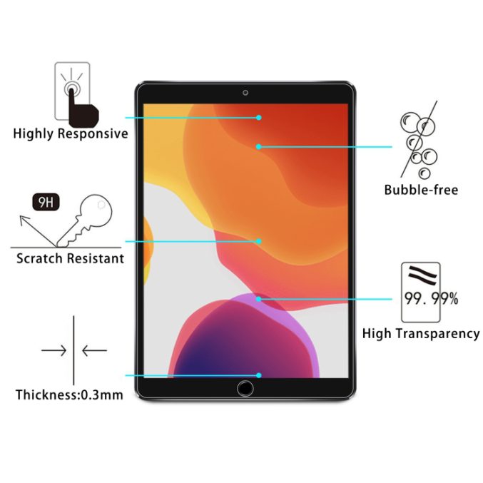 Herdet glass for iPad 10,2" skjerm - Bilde 2