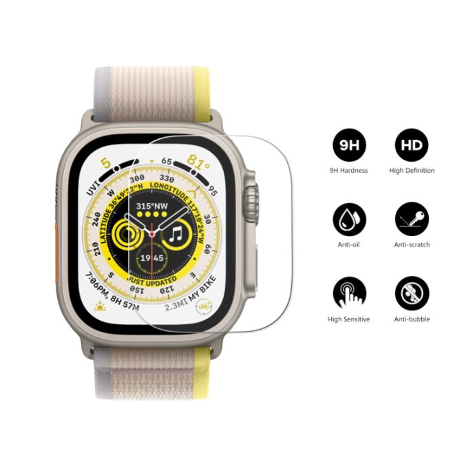 Herdet skjermbeskytter for Apple Watch Ultra 49mm
