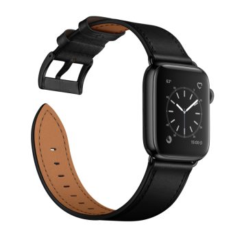 Klassisk kuskinn klokkereim til Apple Watch 41 / 40 / 38 mm - Sort