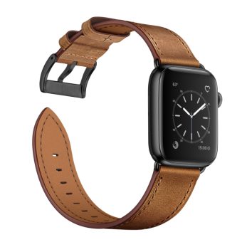 Klassisk kuskinn klokkereim til Apple Watch 41 / 40 / 38 mm - Brun