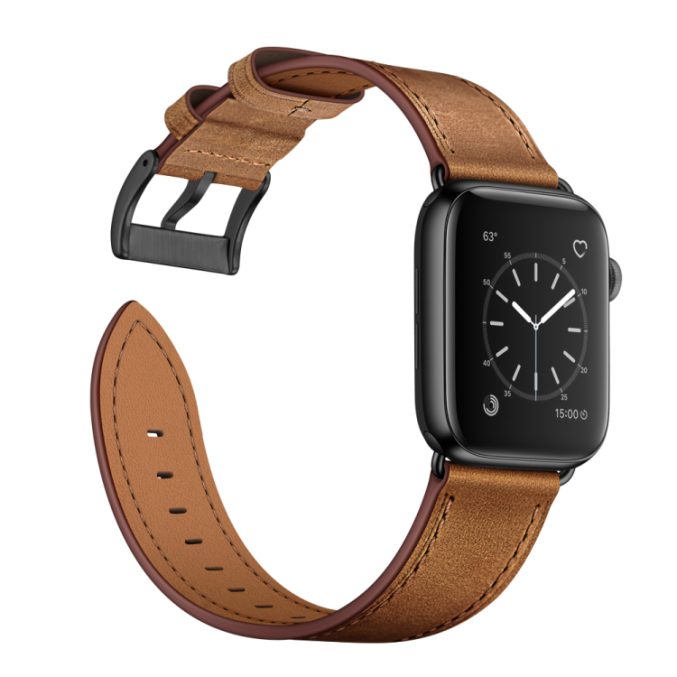 Klassisk kuskinn klokkereim til Apple Watch 41 / 40 / 38 mm - Bilde 14