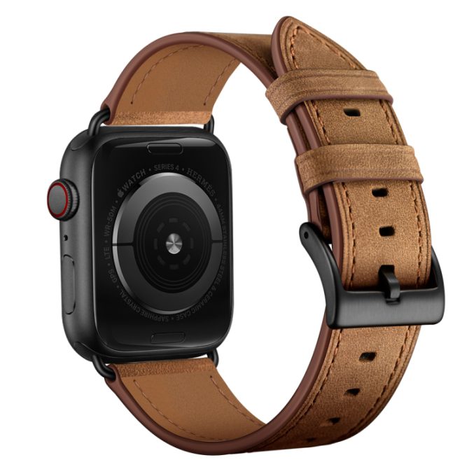 Klassisk kuskinn klokkereim til Apple Watch 41 / 40 / 38 mm - Bilde 15