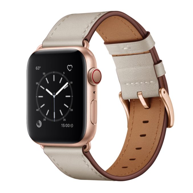 Klassisk kuskinn klokkereim til Apple Watch 41 / 40 / 38 mm - Bilde 34