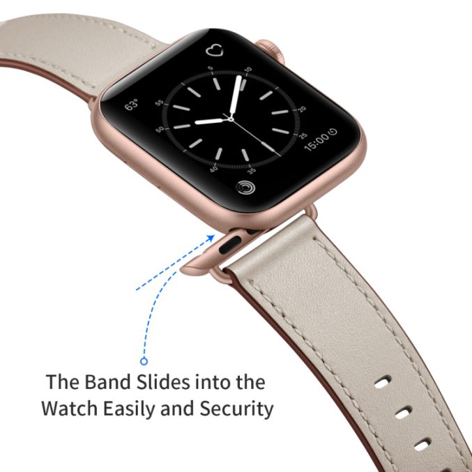 Klassisk kuskinn klokkereim til Apple Watch 41 / 40 / 38 mm - Bilde 31