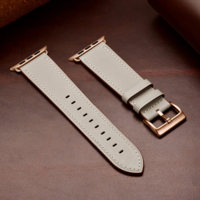 Klassisk kuskinn klokkereim til Apple Watch 41 / 40 / 38 mm - Bilde 32