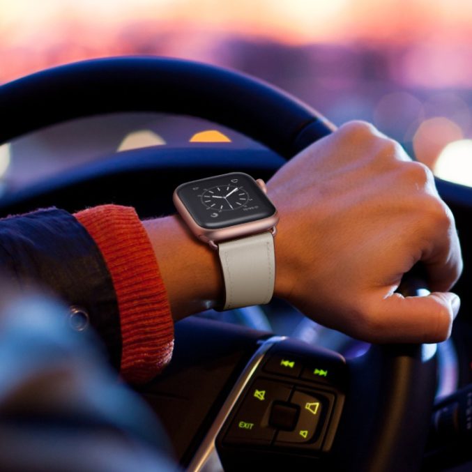 Klassisk kuskinn klokkereim til Apple Watch 41 / 40 / 38 mm - Bilde 33