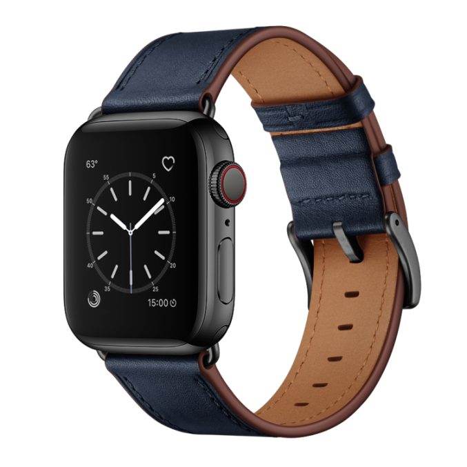Klassisk kuskinn klokkereim til Apple Watch 41 / 40 / 38 mm - Bilde 7