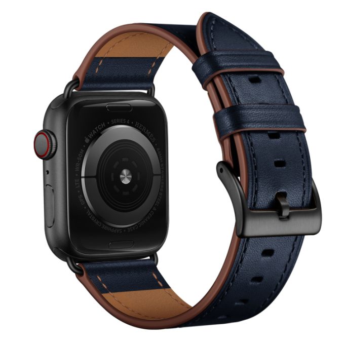 Klassisk kuskinn klokkereim til Apple Watch 41 / 40 / 38 mm - Bilde 9